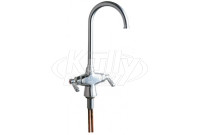 Chicago 50-GN2FCABCP Hot and Cold Water Mixing Sink Faucet