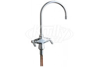 Chicago 50-GN8AE35ABCP Hot and Cold Water Mixing Sink Faucet