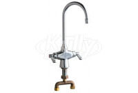 Chicago 50-TE35ABCP Hot and Cold Water Mixing Sink Faucet