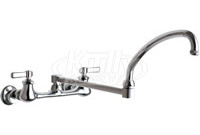 Chicago 540-LDDJ21ABCP Hot and Cold Water Sink Faucet