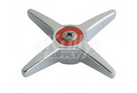 Chicago 633-HOTJKCP 3" Metal Cross Handle w/ Hot Index Button