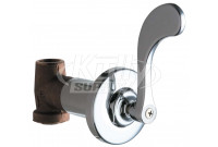 Chicago 770-317PLABCP Concealed Straight Valve