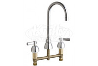 Chicago 786-E3-369XKABCP Concealed Hot and Cold Water Sink Faucet