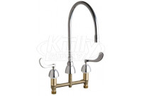 Chicago 786-GN10AE3SWGABCP Concealed Hot and Cold Water Sink Faucet