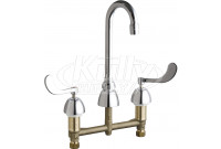 Chicago 786-GN1AE35XKABCP Concealed Hot and Cold Water Sink Faucet