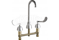 Chicago 786-GN1FCABCP Concealed Hot and Cold Water Sink Faucet