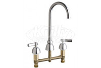 Chicago 786-GN2FC369ABCP Concealed Hot and Cold Water Sink Faucet