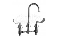 Chicago 786-GN2FCABCP E-Cast Concealed Kitchen Sink Faucet