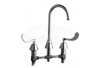 Chicago 786-GN2FCXKABCP E-Cast Concealed Kitchen Sink Faucet