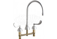 Chicago 786-GN8AE29XKABCP Concealed Hot and Cold Water Sink Faucet