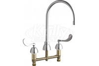 Chicago 786-GN8AE36ABCP Concealed Hot and Cold Water Sink Faucet