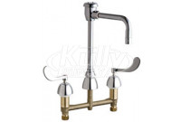 Chicago 786-GN8BVBE3-2ABCP Concealed Hot and Cold Water Sink Faucet