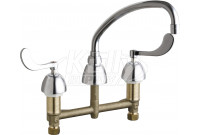 Chicago 786-L9E36ABCP Concealed Hot and Cold Water Sink Faucet