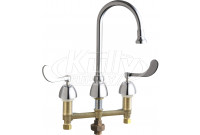 Chicago 786-TWABCP Concealed Hot and Cold Water Sink Faucet with Third Water Inlet