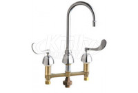 Chicago 786-TWE29ABCP Concealed Hot and Cold Water Sink Faucet with Third Water Inlet