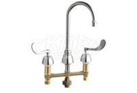 Chicago 786-TWE29XKABCP Concealed Hot and Cold Water Sink Faucet with Third Water Inlet