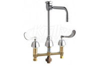 Chicago 786-TWG2BVBE3MAB Concealed Hot and Cold Water Sink Faucet with Third Water Inlet