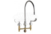 Chicago 786-TWGN10ASE3AB Concealed Hot and Cold Water Sink Faucet with Third Water Inlet