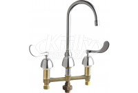 Chicago 786-TWGN2AE3ABCP Concealed Hot and Cold Water Sink Faucet with Third Water Inlet