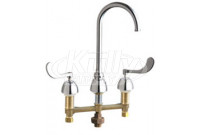 Chicago 786-TWGN2AFCABCP Concealed Hot and Cold Water Sink Faucet with Third Water Inlet