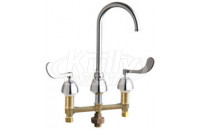 Chicago 786-TWGN2FCABCP Concealed Hot and Cold Water Sink Faucet with Third Water Inlet