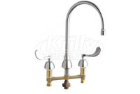 Chicago 786-TWGN8AE29VXKAB Concealed Hot and Cold Water Sink Faucet with Third Water Inlet