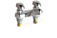 Chicago 802-335ABCP Hot and Cold Water Metering Sink Faucet