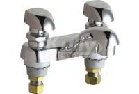 Chicago 802-V335ABCP Hot and Cold Water Metering Sink Faucet