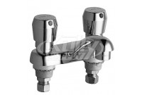 Chicago 802-V665ABCP E-Cast Lavatory Metering Faucet