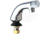 Chicago 807-E12ABCP Single Inlet Metering Sink Faucet