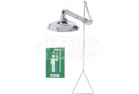 Haws 8123HPCP Horizontal-Mounted Chrome-Plated Drench Shower