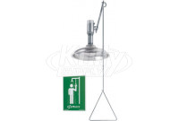 Haws 8133V Vertical-Mounted Stainless Steel Drench Shower (Discontinued)