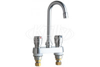 Chicago 895-E35-665ABCP Hot and Cold Water Metering Sink Faucet
