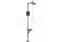 Chicago 9204-CP ADA Combination Drench Shower & Eye/Face Wash 