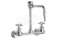 Chicago 943-WSLCP Combo Hot & Cold Water Faucet