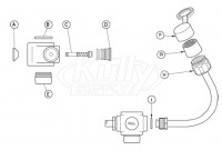 Guardian G1101 Faucet Mouted Eyewash Parts Breakdown