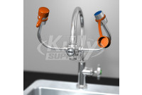 Guardian G1101 EyeSafe-X Faucet-Mounted Eyewash (with Adjustable Aerated Outlet Sprayheads)