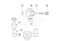 Guardian G1102 Faucet Mounted Eyewash Parts Breakdown