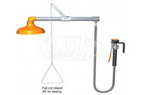 Guardian G1641 Horizontally-Mounted Drench Shower (with Drench Hose and Plastic Showerhead)