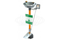 Guardian G1825HFC Pedestal-Mounted Eyewash (with Hand & Foot Control and Stainless Steel Receptor)