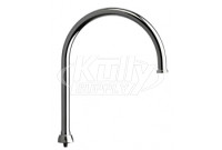 Chicago GN8FCJKABCP 8" Flow Control Rigid / Swing Gooseneck Spout 