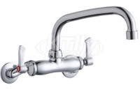 Elkay LK945AT08L2T Wall Mount Faucet, 3"-8" Adjustable  Centers