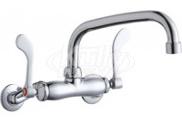 Elkay LK945AT08T4T Wall Mount Faucet, 3"-8" Adjustable  Centers
