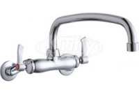 Elkay LK945AT12L2T Wall Mount Faucet, 3"-8" Adjustable  Centers