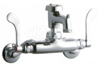 Elkay LK945BP03T4T Wall Mount Faucet, 3"-8" Adjustable  Centers