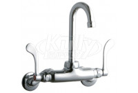 Elkay LK945GN04T4T Wall Mount Faucet, 3"-8" Adjustable  Centers