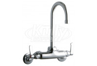 Elkay LK945GN05L2T Wall Mount Faucet, 3"-8" Adjustable  Centers