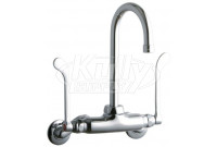 Elkay LK945GN05T6T Wall Mount Faucet, 3"-8" Adjustable  Centers