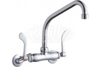 Elkay LK945HA08T4T Wall Mount Faucet, 3"-8" Adjustable  Centers