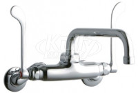 Elkay LK945TS08T6T Wall Mount Faucet, 3"-8" Adjustable  Centers